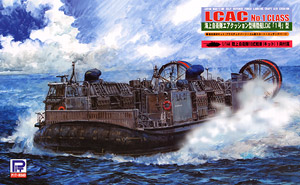 JMSDF Air Cushion Type Landing Boat LCAC with Type 10 Tank (Kit) (Plastic model)