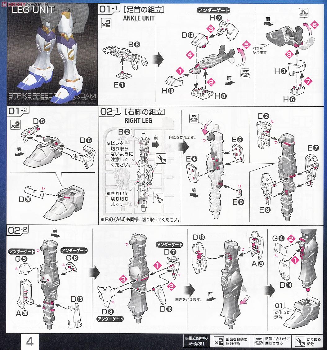 ZGMF-X20A ストライクフリーダムガンダム (RG) (ガンプラ) 設計図1