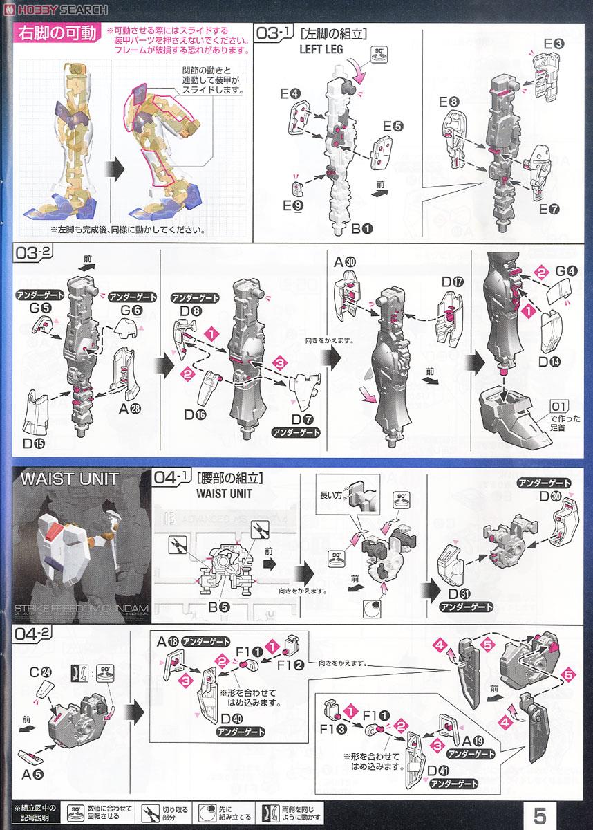 ZGMF-X20A ストライクフリーダムガンダム (RG) (ガンプラ) 設計図2