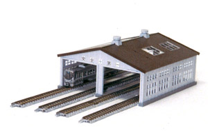 4線車庫組立キット (線路間隔37mm) (TOMIXレール用) (組み立てキット) (鉄道模型)