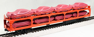 (HOj) [Limited Edition] JNR Ku 5000 Car Transporter w/Bogie Frame : Type A (Pre-colored Completed Model) (Model Train)