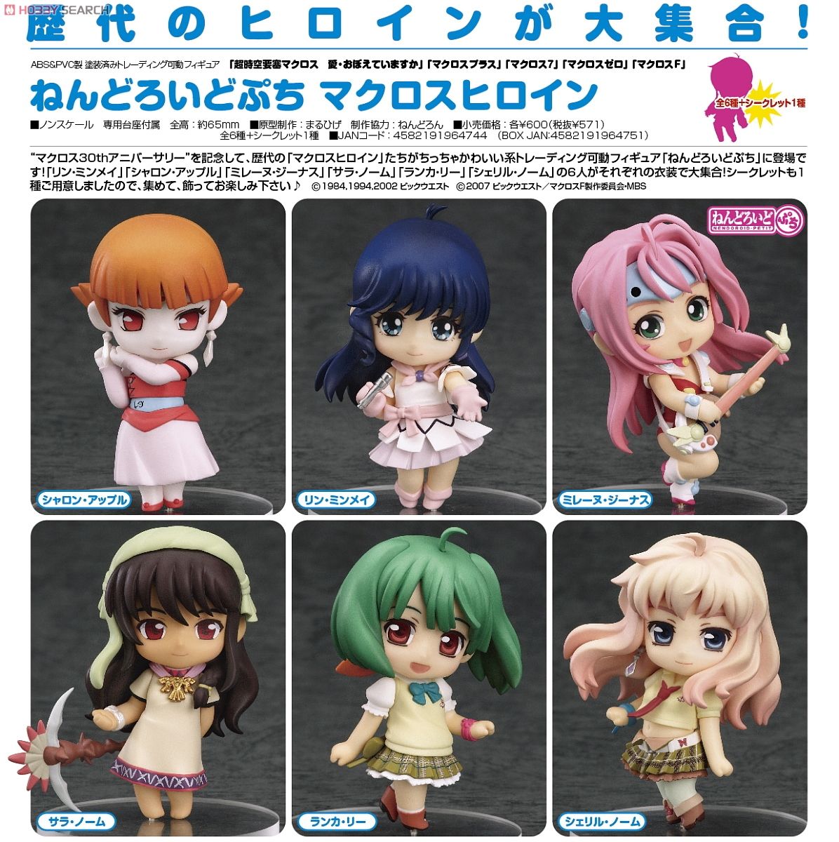 Nendoroid Petite: Macross Heroines 8 pieces (PVC Figure) Item picture9