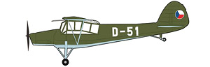 Fi-156 チェコスロバキア空軍 LDP航空輸送隊 D-51 (完成品飛行機)