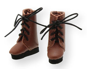 Lace-up Short Boots (Brown) (Fashion Doll)