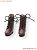 Lace-up Short Boots (Dark Brown) (Fashion Doll) Item picture1