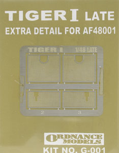 Tiger I Late Etching Parts (Accessory)