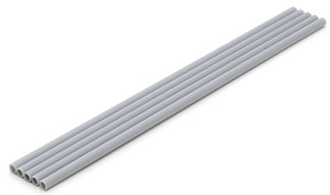Plastic Pipe (Gray) Thick Outside Diameter : 6.0mm (5pcs.) (Material)