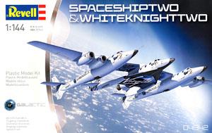 Space Ship Two & Carrier White Knight Two (Plastic model)