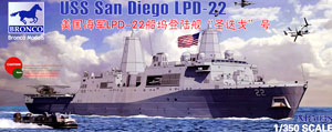 米・ドック型揚陸艦 LPD-22サンディエゴ (プラモデル)