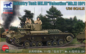 英・バレンタイン歩兵戦車Mｋ.XI型75mm砲搭載 (プラモデル)