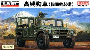 陸上自衛隊 高機動車 (機関銃装備) 隊員2体付 (プラモデル)