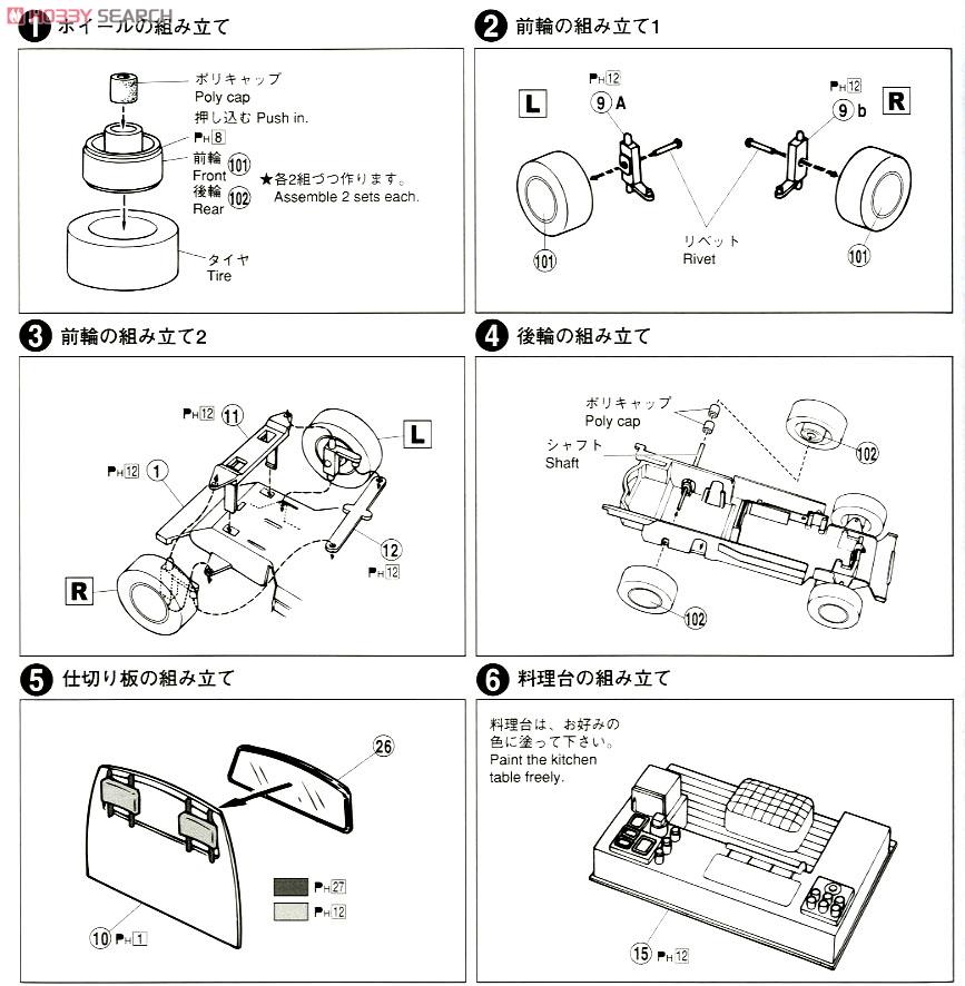 1/24 Fujinomiya Yakisoba (Model Car) Assembly guide1