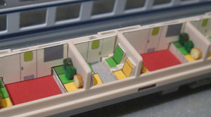 グレードアップパーツ 「ユーロライナー」用 6人個室用クッション (TOMIX対応) (1編成分) (鉄道模型)