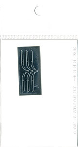 グレードアップシール EF58(東芝製他)用 前面飾り帯 (切れ目：くの字形) (メタリック銀) (KATO用) (鉄道模型)