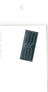 グレードアップシール EF58(日立製他)用 前面飾り帯 (切れ目：Iの字形) (メタリック銀) (KATO用) (鉄道模型)