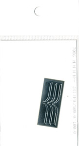 Grade Up Sticker Front Baldric for EF58 (Generic) (No End) (Metallic Silver) (for KATO) (Model Train)