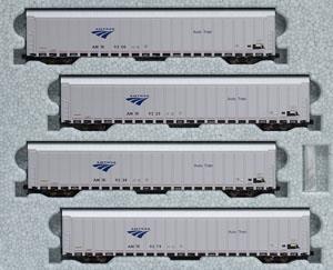 Autorack Amtrak(R) 4 Set #1 (オートラック アムトラック 4両セット #1) (銀/赤/青) (4両セット) ★外国形モデル (鉄道模型)