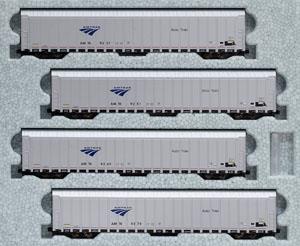 Autorack Amtrak(R) 4 Car Set #2 (オートラック アムトラック 4両セット #2) (銀/赤/青) (4両セット) ★外国形モデル (鉄道模型)