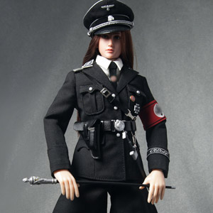 トイズシティ 1/6 ドイツ ナチ党 武装親衛隊 女性将校 制服セット ブラック (ドール)