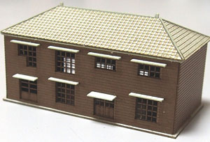 (Z) Engine Depot Office (Unassembled Kit) (Model Train)