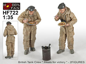 WWII British Tank Crew `Meals for Victory` (2figures) (Plastic model)