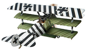 フォッカー DR1 ドイツ空軍 JASTA6 ハンス・キルシュタイン機 1918年 (完成品飛行機)