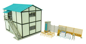 [Miniatuart] Visual Scene Series : Prefab hut - 1 (Unassembled Kit) (Model Train)