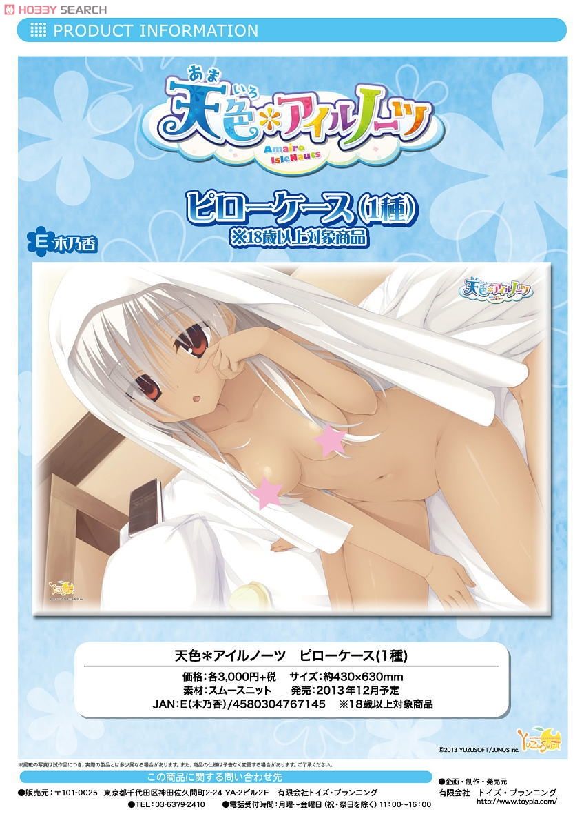天色＊アイルノーツ ピローケースE (木乃香) (キャラクターグッズ) 商品画像2