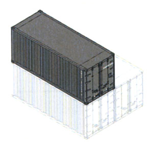 20ft Container (Plastic model)