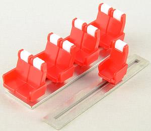 1/80(HO) Single Cross Seat for Limited Express (Seat Color : Red) (for About 2-Car) (Model Train)