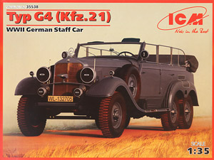 Type G4 (Kfz.21), WWII German Staff Car (Plastic model)