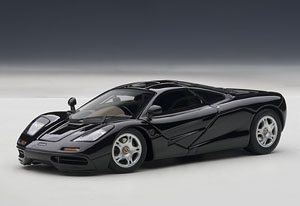 McLaren F1 Jet Black Metallic / Metallic Black (Diecast Car)