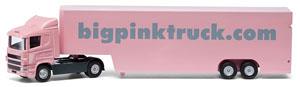 ボックストラック 「Big Pink Truck」 (ミニカー)