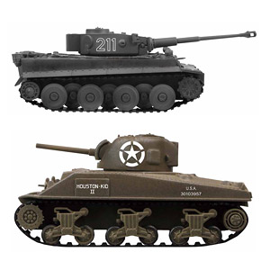 1/72 R/C VS Tank TIGER I (ID1) VS M4 Shaman (ID4) (RC Model)