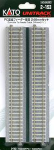 (HO) Unitrack Concrete Tie Feeder Track 246mm (9 3/4``) Set < S246FPC+S246PC > (1pair) (Model Train)