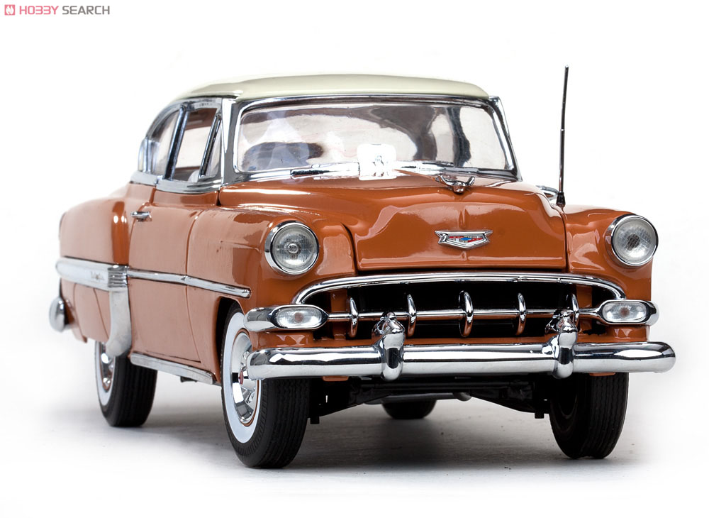 1954年 シボレー ベルエア ハード トップ クーペ (アイボリー/Pueble Tan) (ミニカー) 商品画像2