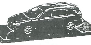 ボルボ V70 2014 (カスピアンブルー) (ミニカー)