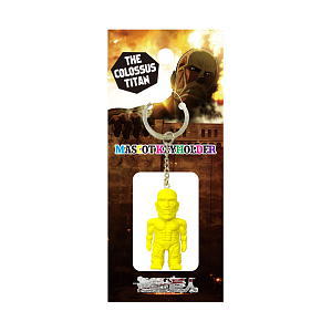 Attack on Titan Colossus Titan Mascot Key Ring Yellow (Anime Toy)