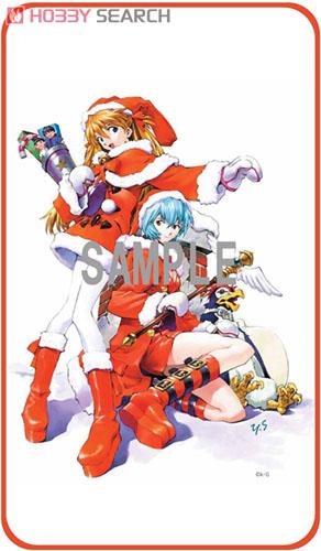 Evangelion Yoshiyuki Sadamoto - Rei & Aska Xmas Fleece Blanket (Anime Toy) Item picture1