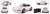 ポルシェ 911 カレラ RS 2.7 ホワイト/レッド (ミニカー) 商品画像1