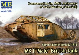 MKI `Male` British Tank 1916 (Plastic model)