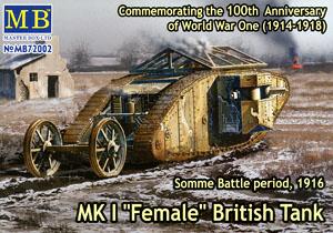 MKI `Female` British Tank 1916 (Plastic model)