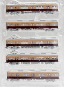 Nishi-Nippon Railroad Type600 Old Color (Air-Conditioned Car) (5-Car Set) (Display Model) (Model Train)