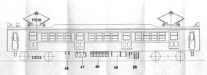 1/80(HO) J.N.R. Electric Car Type KUMOYA90 (803) Body Kit (Unassembled Kit) (Model Train)