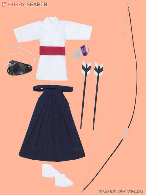 PNM Kyudo Clothes Set (White x Navy) (Fashion Doll) 商品画像4