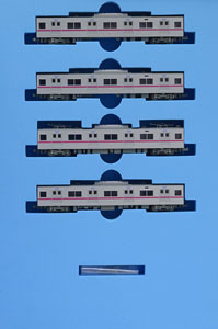 Eidan Subway Series 8000 Tozai Line (Add-On 4-Car Set) (Model Train)