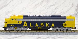 EMD E8A Alaska Railroad (アラスカ鉄道) (紺/黄) (No.2401) ★外国形モデル (鉄道模型)