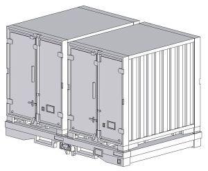 1/80(HO) UM9A Container (NE) (Unassembled Kit) (Model Train)