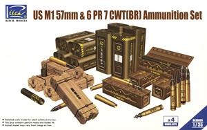 米英・57ミリ & 6ポンド砲用砲弾セット4タイプ各4個 (プラモデル)