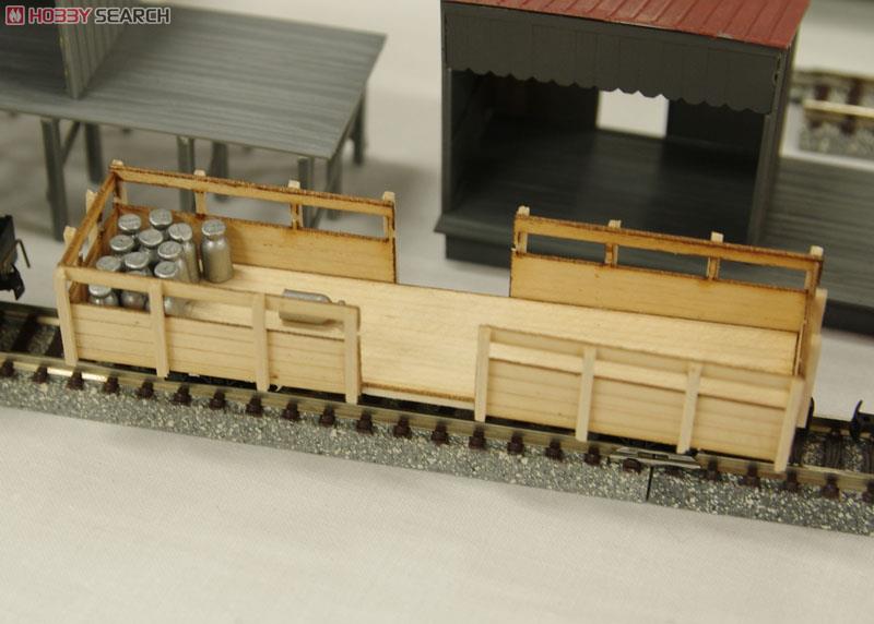 1/80 9mm 「北のメルヘン」 北海道 簡易軌道 貨物 ミルクカー キット (2両分・台車付き) (2両・組み立てキット) (鉄道模型) その他の画像1